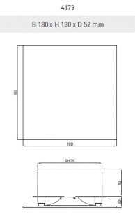 DucoVent Design ventilatieventiel 125MM vierkant Wit 0000-4179